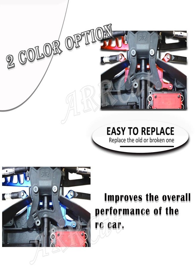 ARRCat Aluminum Steering Parts Set Upgrades Parts for 1/10 Senton/Granite/Big Rock/Typhon 4X4 3S BLX,Outcast/Kraton 4x4 4S BLX,ARRCat Steering Bellcrank and Steering Link,Replaces AR340132,Red - Image 5